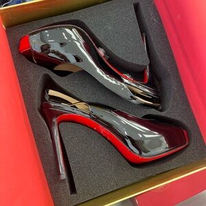 Elegant Black and Red High Heels